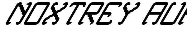 Noxtrey Auf TFB font preview